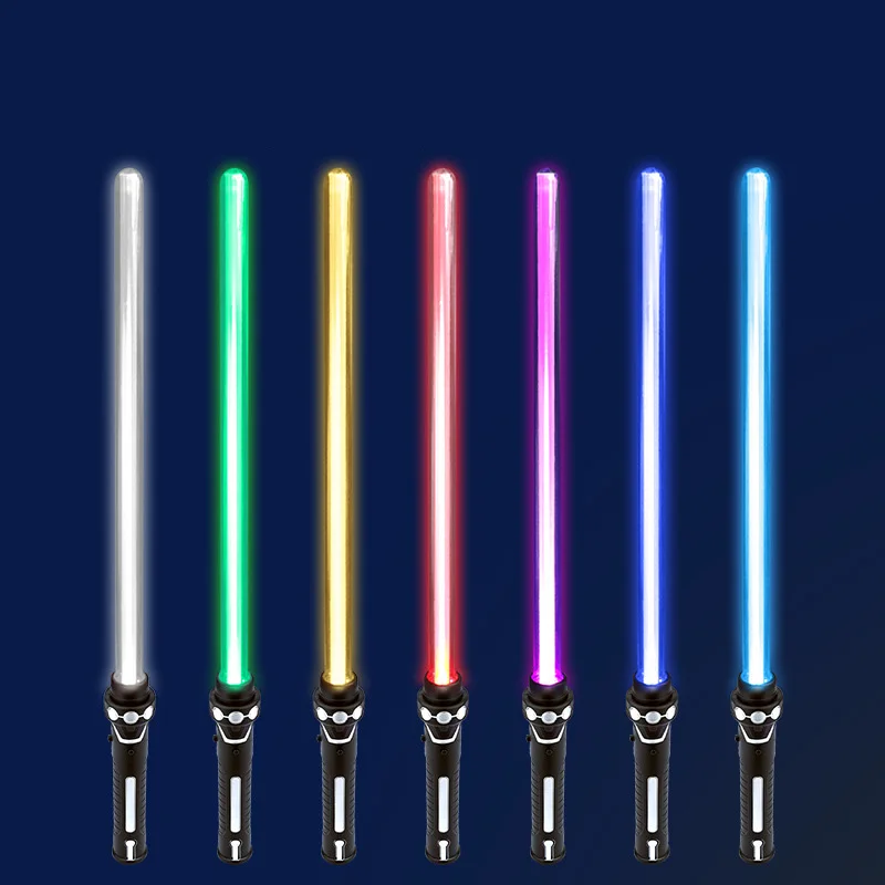 

Lightsaber 2 In 1 RGB Adjustable Light Saber Toys Children Double Switch Sword Toys For Boys Luminous Gifts light saber