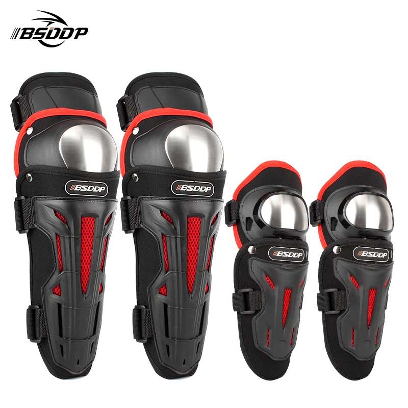 

4pcs Set of Alloy protector motorcycle off-road motorcycle ATV adult knee pads elbow arm knee protector For F850GS 890DUKE R V4S