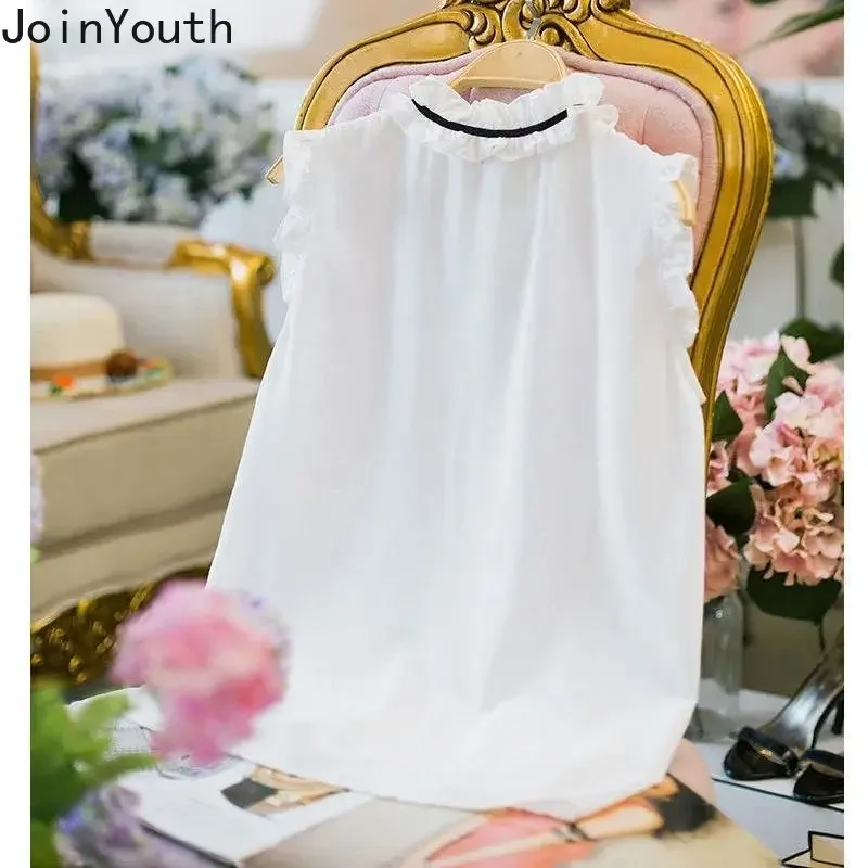 Женская блузка с оборками шикарная Винтажная летняя модель 27m661 2023