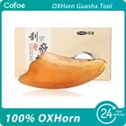 Массажный инструмент Cofoe OXHorn Guasha, лечебный нефрит Gua Sha, Массажная доска против морщин для тела и ног, традиционные китайские акупунктуры