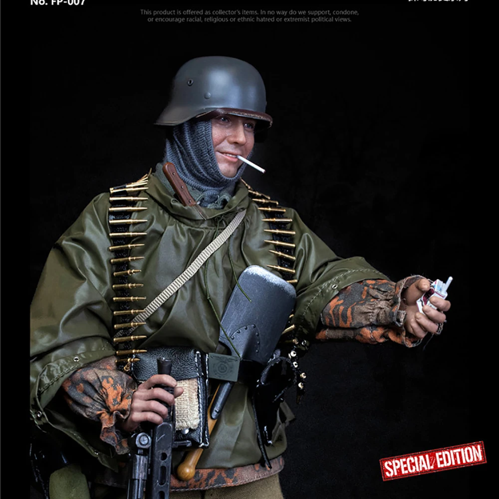 Facebook Model Play FP-007 1/6 Soldier Arden Counterattack Fighter Gunner Explore History Series Model FP007 12'' Action Figue