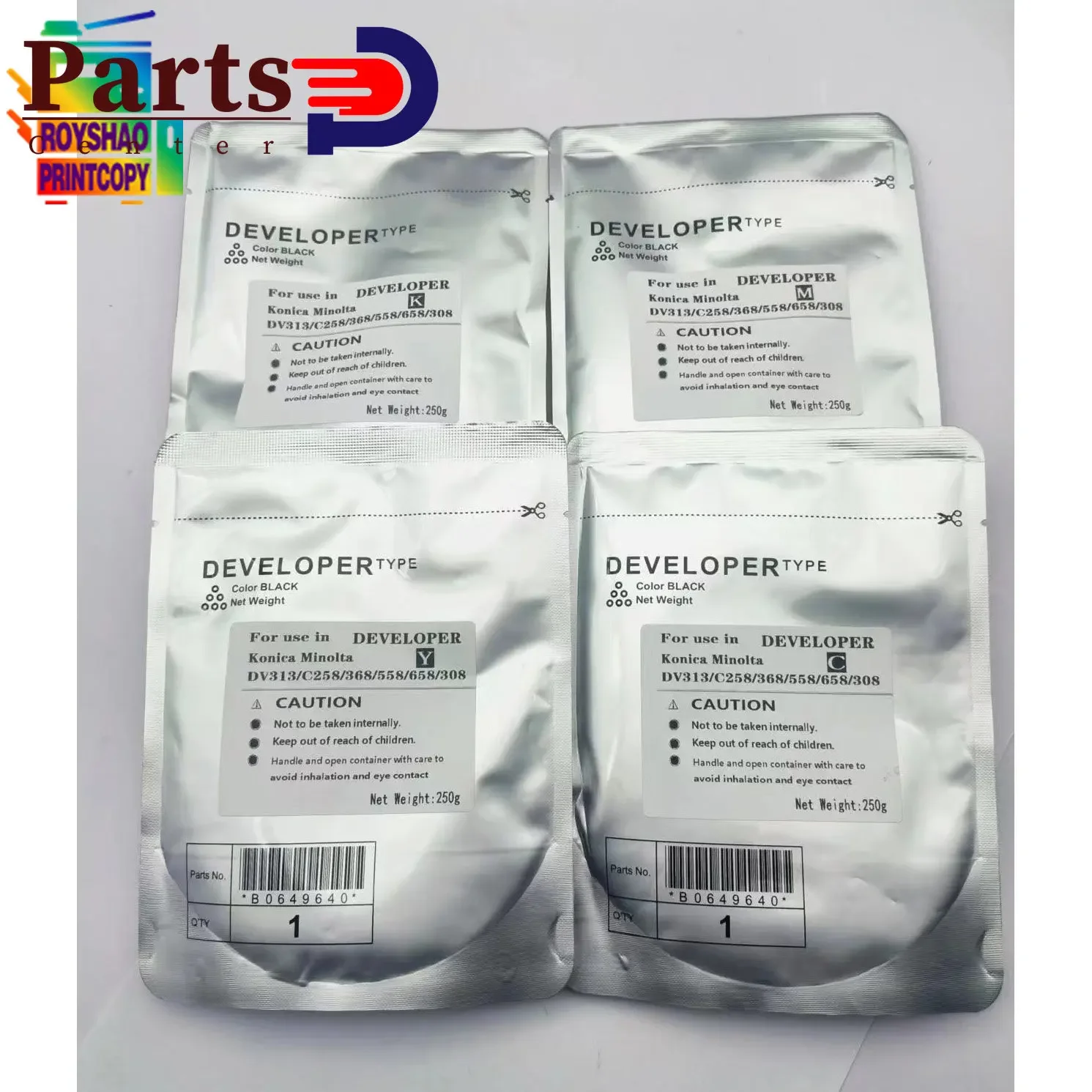 1X DV313 DV-313 C258 проявитель железного порошка CMYK для Konica Minolta Bizhub C308 C368 C458 C558 C658 C 258 308 368