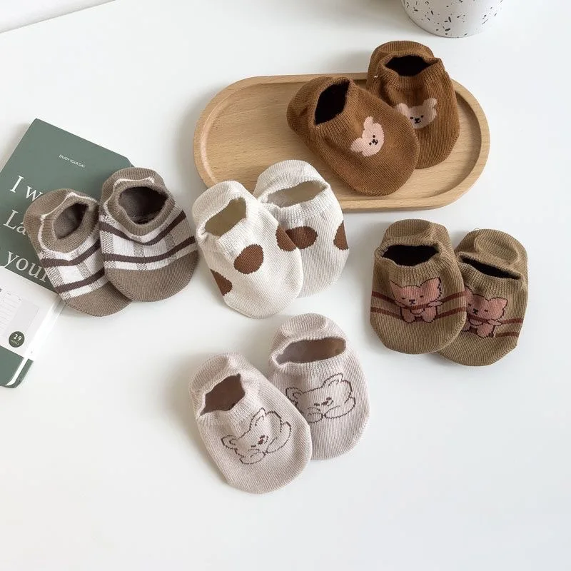 3 пары/партия детские Нескользящие носки на возраст 0-5 лет