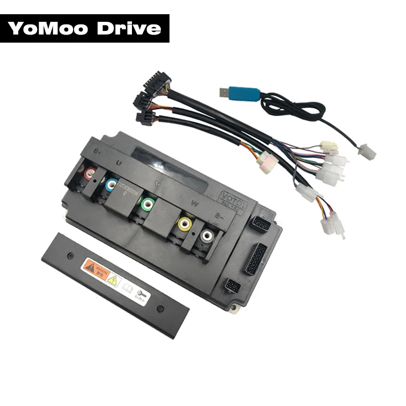 Фото Контроллер VOTOL EM-150 EM150S DC 150A 3кВт 4кВт с синусоидальной волной для моторов QS Hub и Mid-Drive, со спицевым двигателем, с ЖК-дисплеем DKD и одноканальным спидометром №2