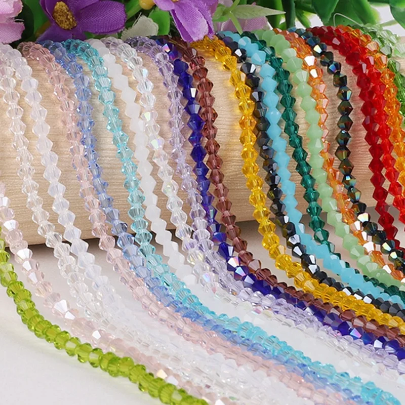

3MM 135pcs/Set Rondell Austria Crystal Beaded Matte Color Round Glass Beads Loose Spacer Beads for Jewelry Making DIY Findings
