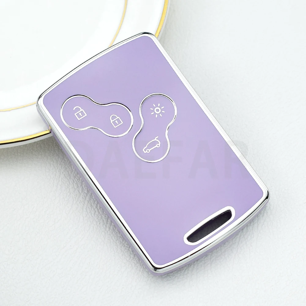 Для Renault Megane 2 3 Clio Scenic Duster Kaptur Captur Logan Laguna Zoe Koleos Danilo Nema Fluence Чехол для автомобильного ключа из ТПУ