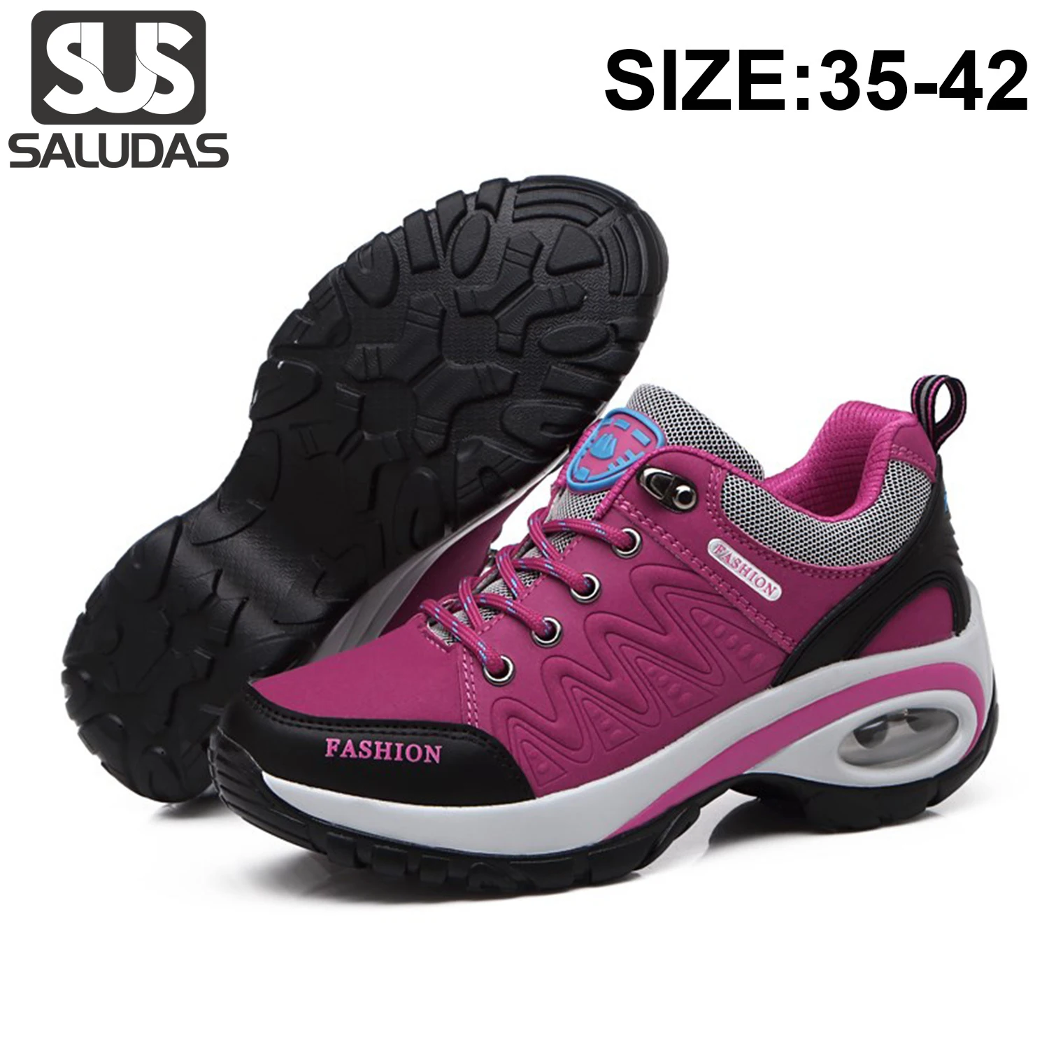 

Кроссовки женские Беговые с воздушной подушкой, на шнуровке