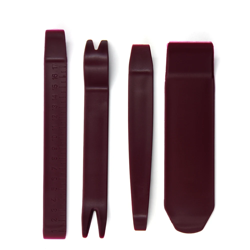 

VSTM 4 pcs Luxury Plastic Repairing Tool Car Radio Door Clip Panel Trim Dash Audio Stereo Removal Installation Pry For Car