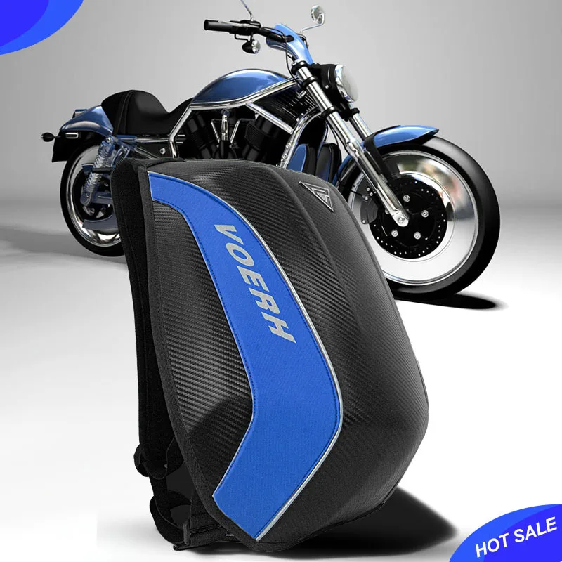 

Мотоциклетный рюкзак Motocentric, сумка на шлем, Жесткий Чехол, светоотражающий мотоциклетный чемодан, черный водонепроницаемый мотоциклетный рюкзак из углеродного волокна
