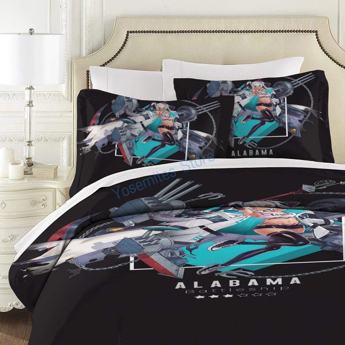 Комплект постельного белья с рисунком анимации/животных/певицы | Дом и сад