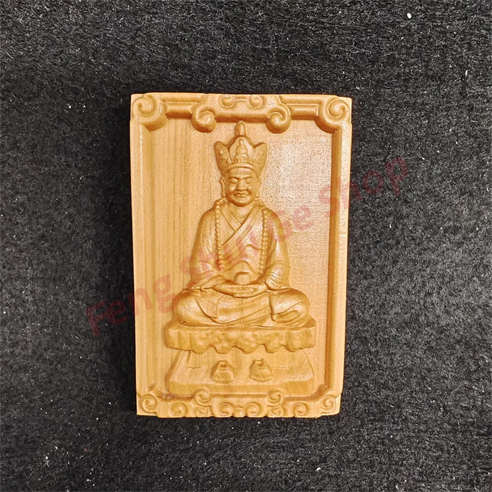 

Carving of cliff cypress wood, statue of Qingshui Patriarch Buddha, pendant of Sanping Patriarch, handicraft pendant