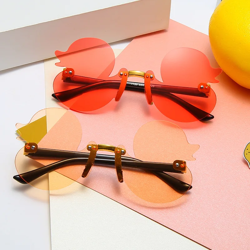 Kids Sunglasses Girls Boys Cute Animals Sun Glasses Lovely Duck Children Eyewear Fashion Gradient Eyeglasses UV400