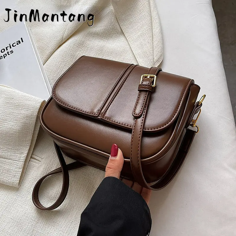 

Jin Mantang Saddle Crossbody Bags for Women 2022 Winter Trends Handbags and Purses The Latest Small Leather Shoulder Bag