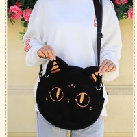 xiuya kawaii embroidery cat shoulder bag cute korea trendyol crossbody bags big 2022 new fashion party sweet bolso mujer
