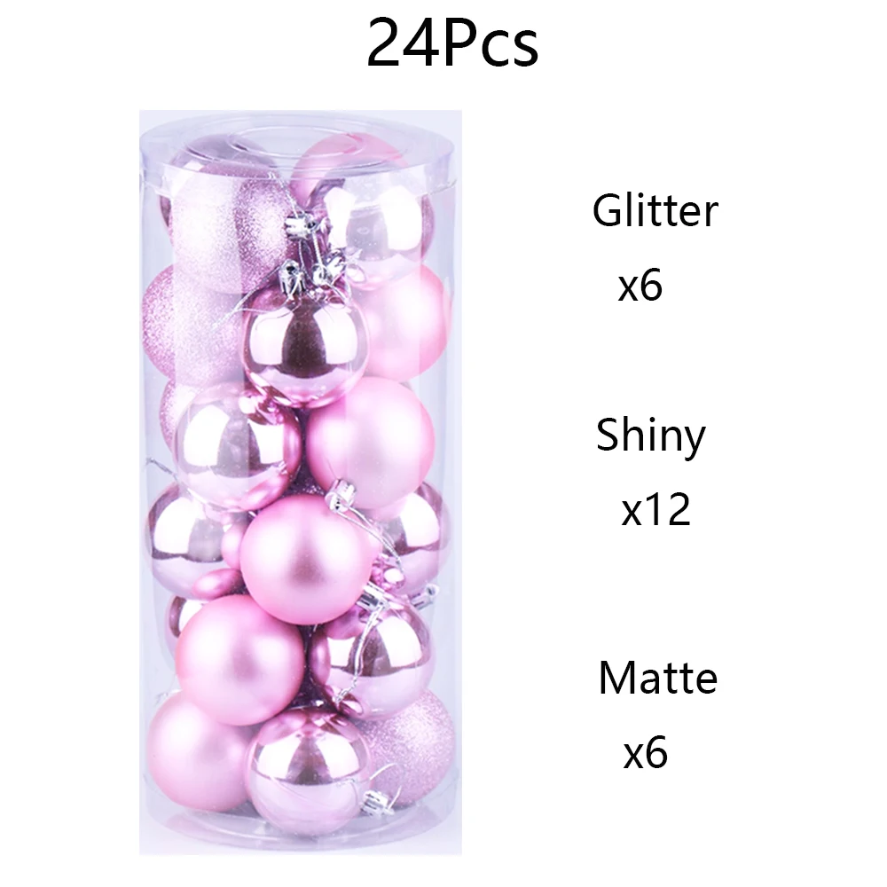 

Рождественские шары зелёные 24 шт