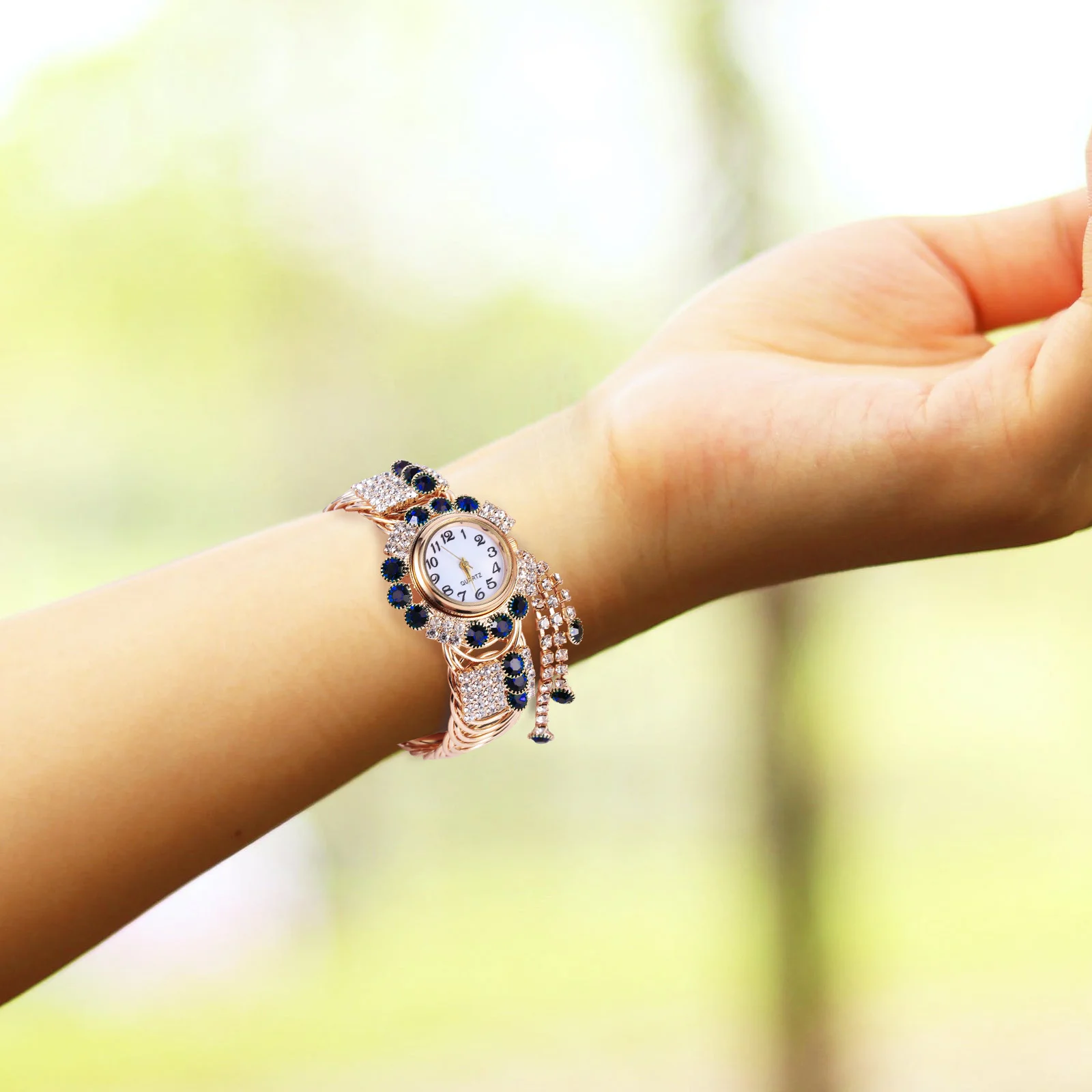 Часы-браслет для девочек браслеты-манжеты женские ювелирные изделия из сплава