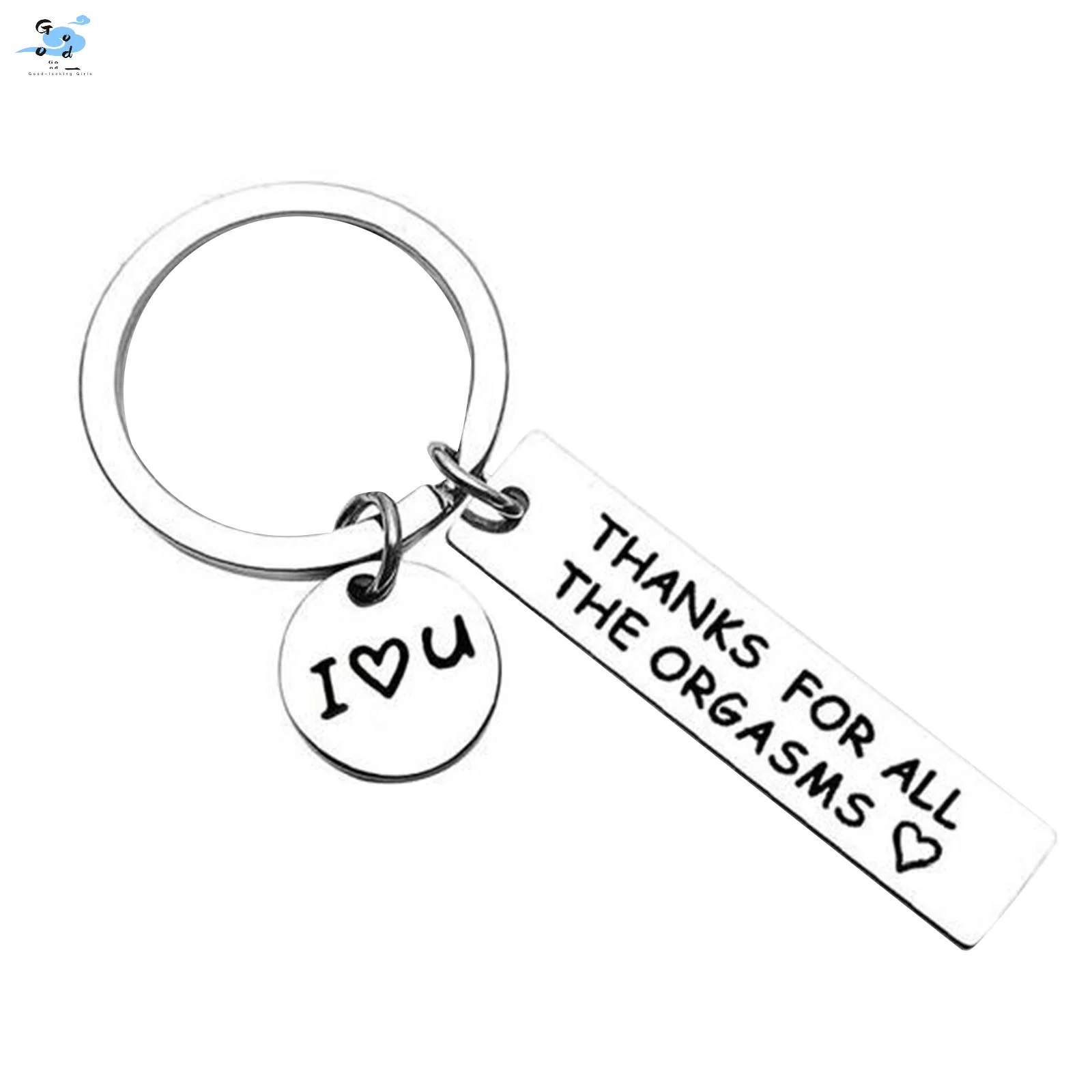 

Personality Keychain Engraved Thank You All Orgasms I Love You Gift Ideas Couple Keychain New Fashion Simple Key Chain 2023