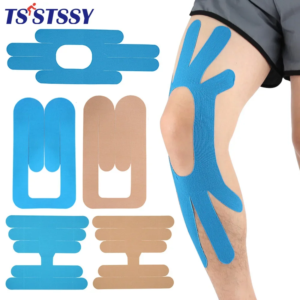 Кинезиологическая лента для поддержки мышц эластичная Спортивная