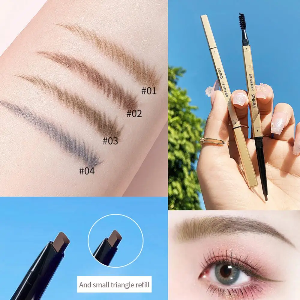 

Artist Sketch Eyebrow Pencil Super Fine Brush Double Head Natural Long Lasting Waterproof Professional Brow Pen Makeup For Women