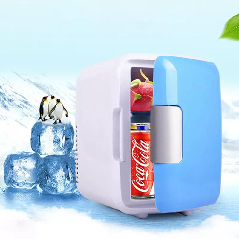 4L Mini Refrigerator Car Home Multifunction Portable Beauty Refrigerator Face Cosmetics Fridge Cooler Warmer Fridge Freezer enlarge