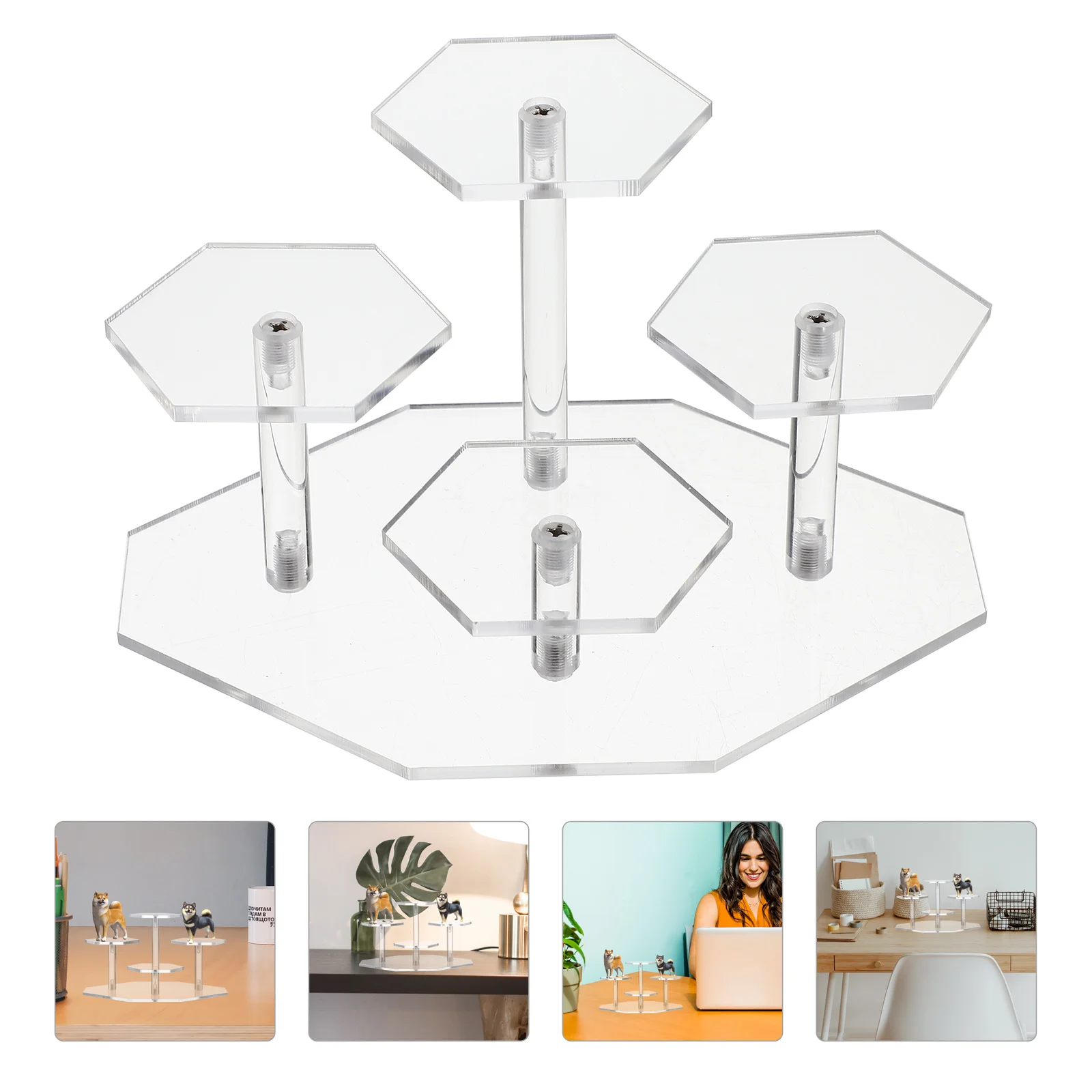 

Display Stand Riser Acrylic Rack Risers Holder Clear Jewelry Models Watchring Shelf Collectionorganizer Cakekits Garage Cupcake