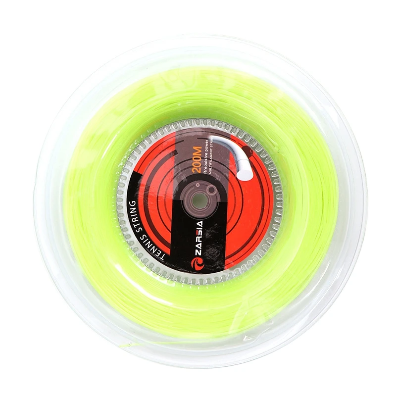 

ZARSIA 1 Reel Durable Strings Tennis Strings 1.35Mm Round Tennis Racket Strings 200M
