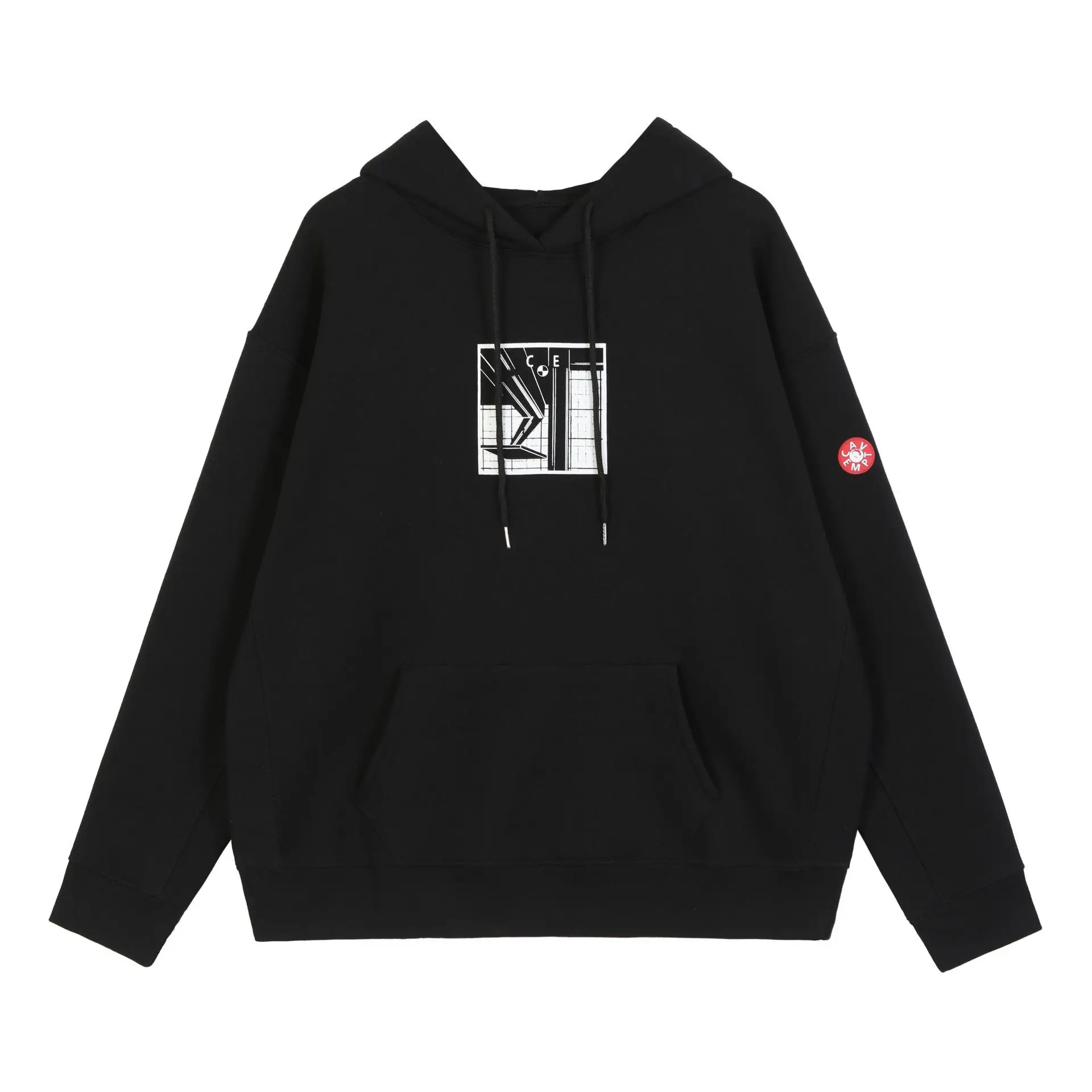

Fall/Winter 2023 new CAVEMPT C.E window pattern printed fleece hoodie for men and women