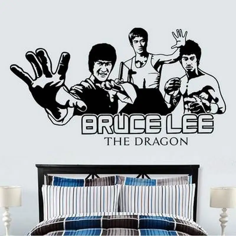 

BRUCE LEE THE DRAGON Wall Sticker Decal Decor Mural Wallpaper removable Customized personized sticker