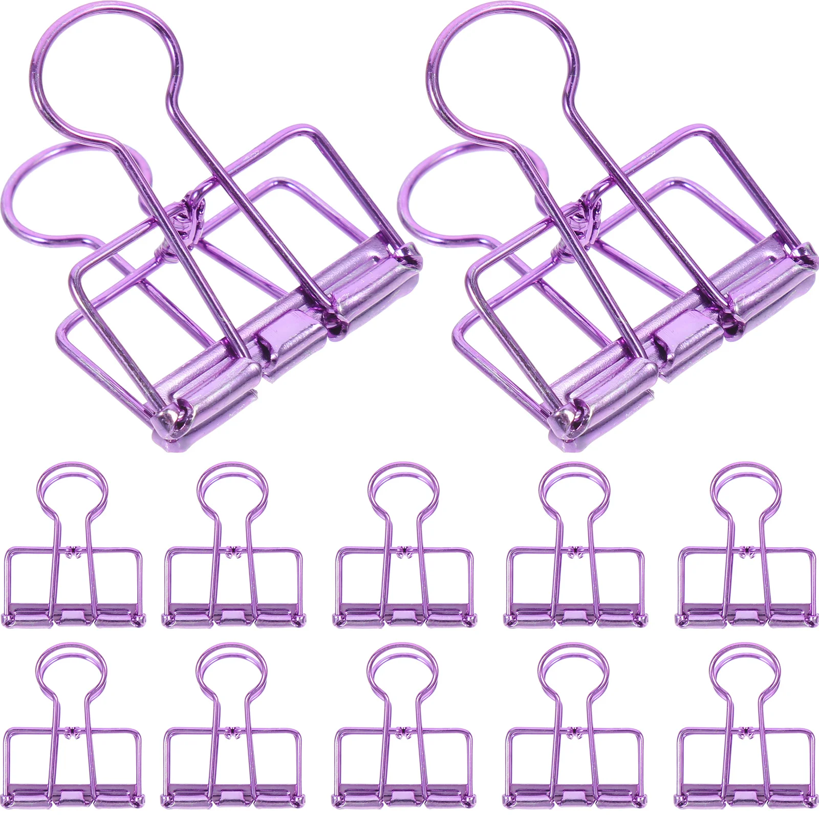 

10 Pcs Elliot Folder Large Paper Clips Paper Business Large Purple Clamps School Supplies Office