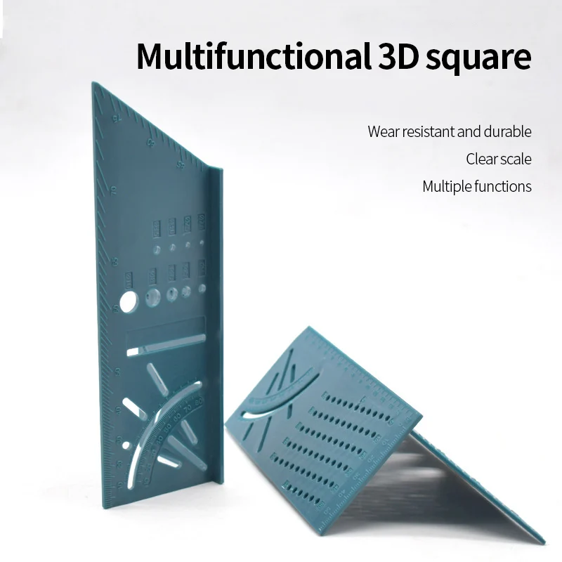

Wood Working Ruler 3D Angle Measuring Gauge Square Size Measure Tool Pen Gauge Measuring Gauging Carpenter