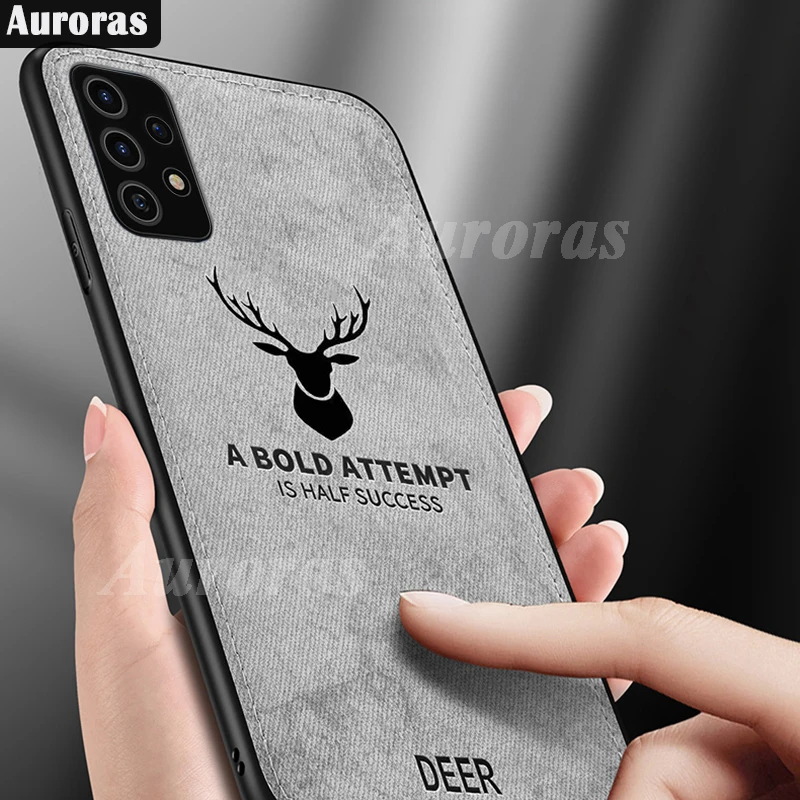 Auroras чехол для Samsung Galaxy A33 5G роскошный брендовый тканевый текстурный Мягкий с