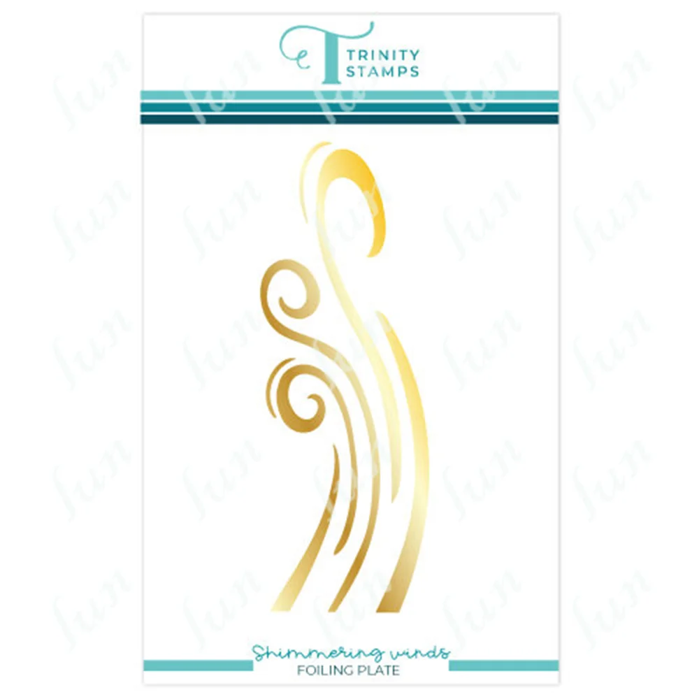 

Hot Foil Plate Scrapbook Diary Decoration Shimmering Winds Crafts Stencil Embossing Template Diy Greeting Card Album Handmade