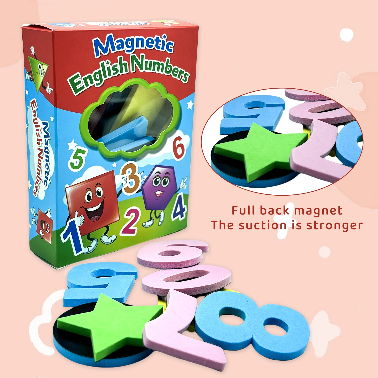 Детские Волшебные Магнитные Наклейки С Алфавитом Образовательные Буквы Цифры