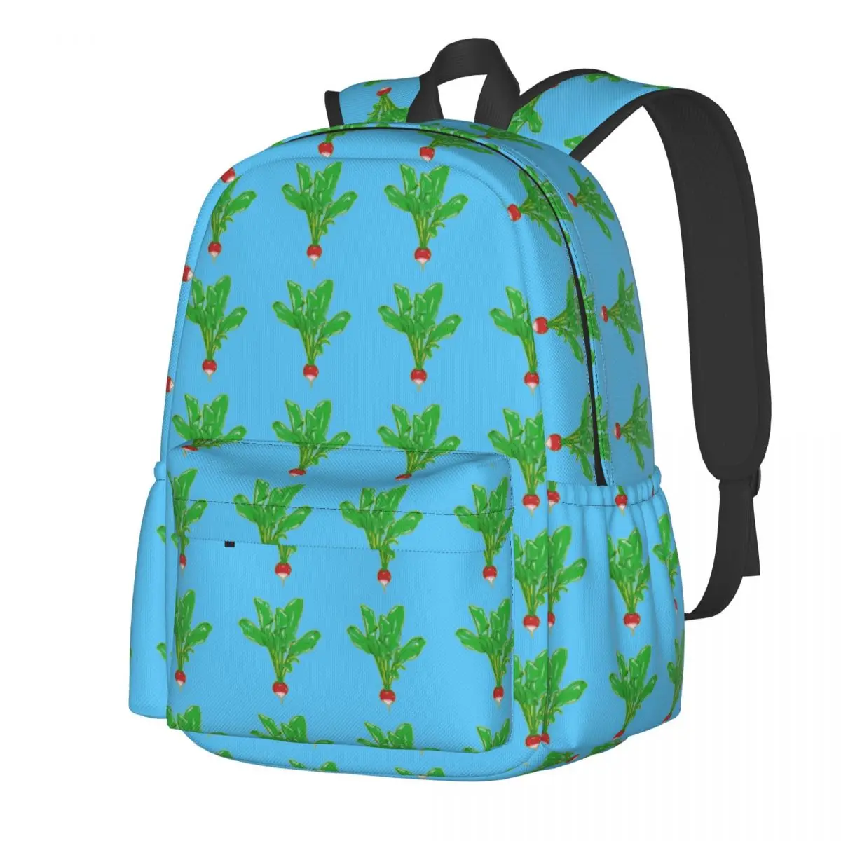 

Radishes Backpack Student Unisex Vegetable Print Big Backpacks Polyester Modern High School Bags Sport Custom Rucksack