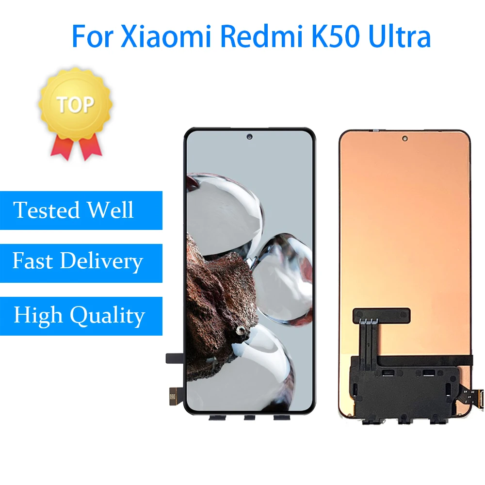 

6.67''Original For Xiaomi Redmi K50 Ultra Display 22081212C LCD Touch Screen Panel Digitizer For Redmi K50 Extreme Edition LCD
