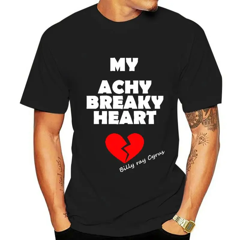 

Achy Breaky Heart Billy Ray Cyrus country classic music T-Shirt Black Basic Tee