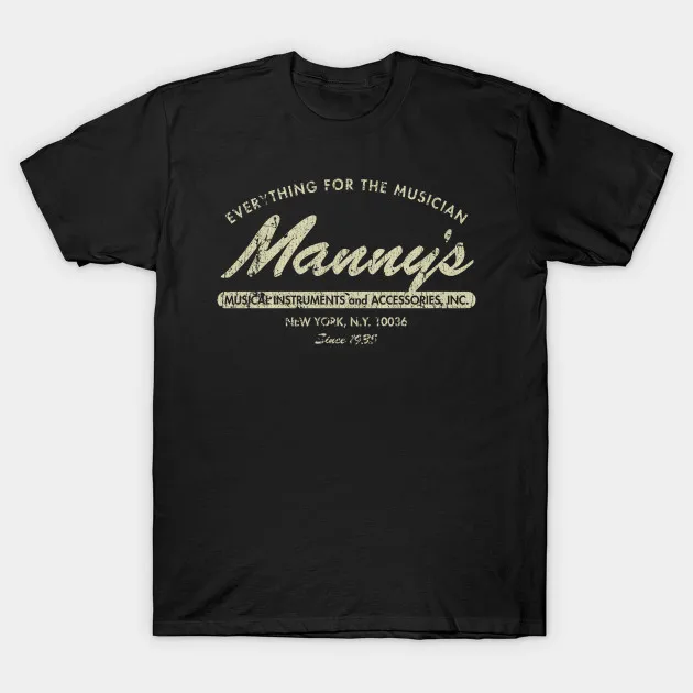 

2021 Men/Women's Summer Black Street Fashion Hip Hop Manny's Music 1935 Musician T-shirt Cotton Tees Short Sleeve Tops