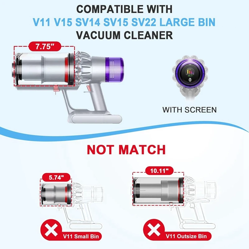 Запасные части для пылесборника Dyson V11 V15 SV14 SV15 SV22 детали пылесоса с отверткой