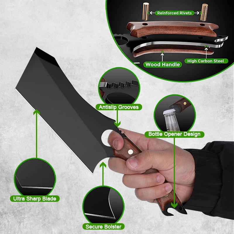 Кухонный нож из нержавеющей стали шеф-ножи для мяса резак кухни инструменты