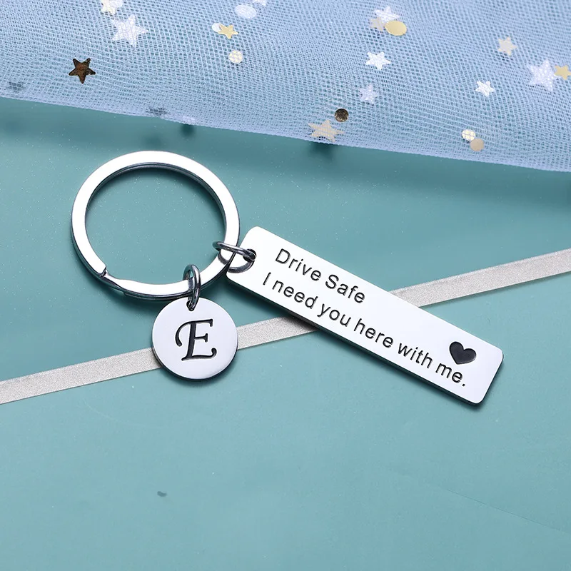 Лазерная полоса стальной цвет персонализированный модный круглый брелок с