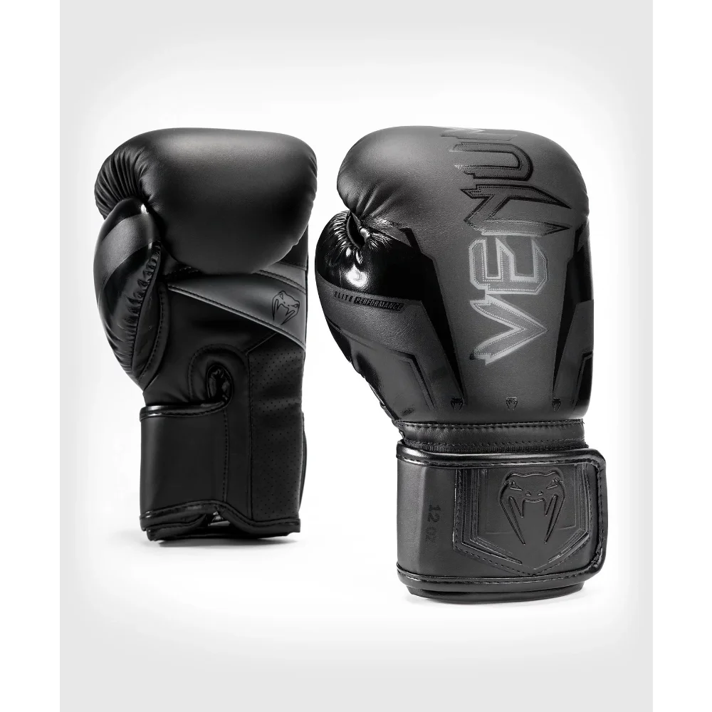 

MEIZHI Elite Evo Boxing Gloves - Black/Black Microfiber Covering, Handcrafted In Thailand