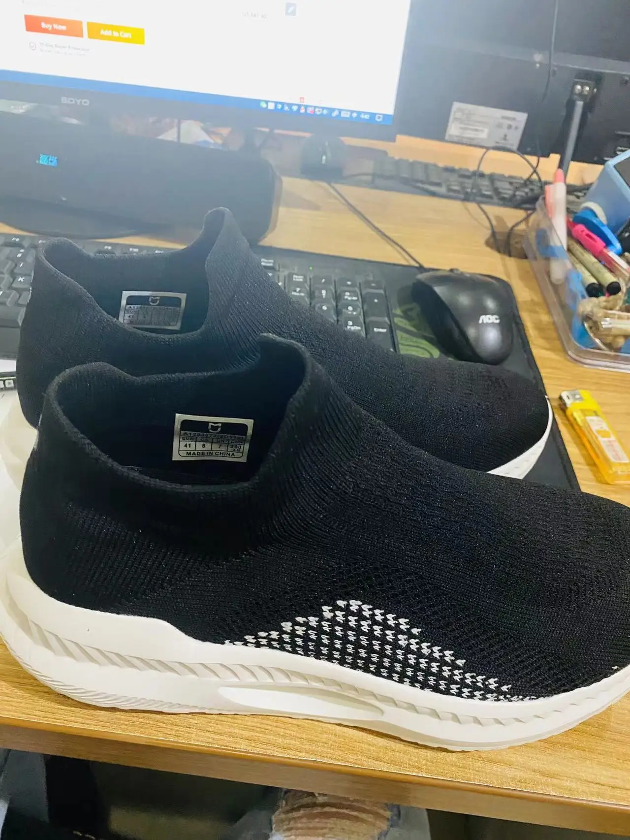 Xiaomi mijia Outdoor Sneakers Running Casual Shoes Men 2022 Spring New Large Lightweight Breathable Male Flying Woven Size35-45