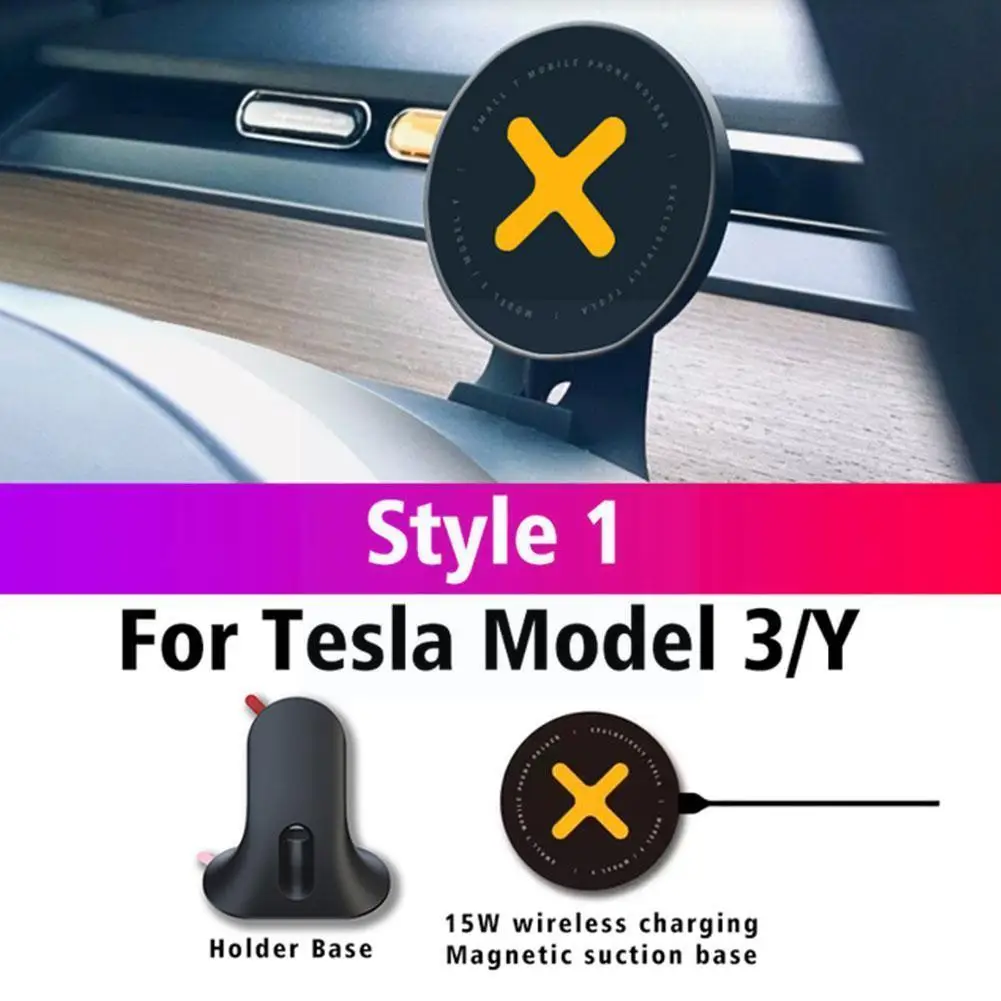 

Держатель для телефона Tesla 2021-2022, модель 3, Y, 15 Вт, магнитный