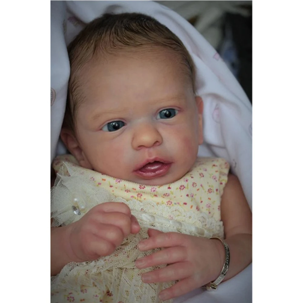 

Кукла новорожденная Aleyna, Реалистичная 3d-кукла-младенец с видимыми венами, 19 дюймов, подарок для детей