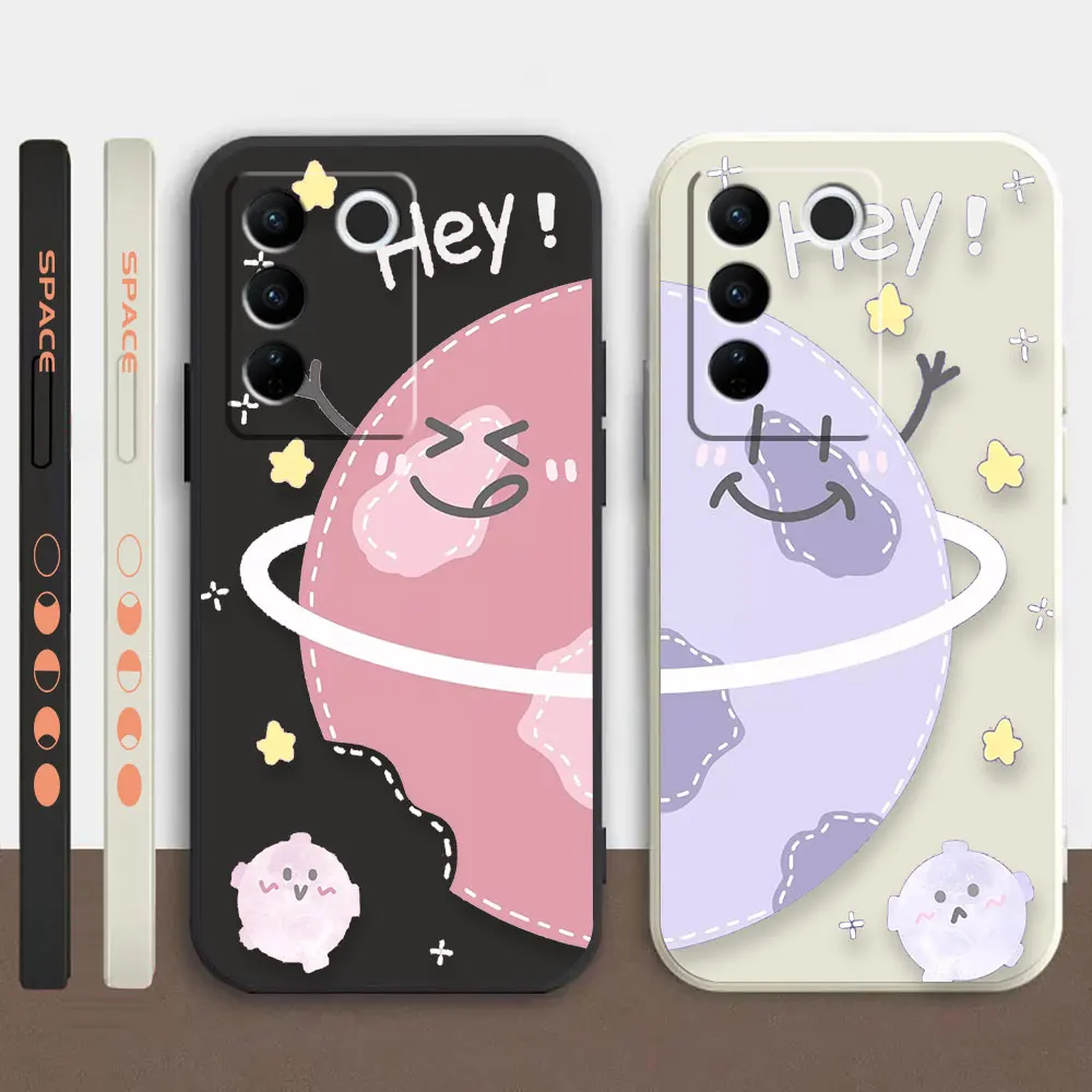 

Case For VIVO S5 S6 S7 S9 S9E S10 S12 S15 S16 S16E V19 V20 V21 V23 V25 V27 PRO 5G Case Funda Cqoue Shell Hey Cartoon Earth Star