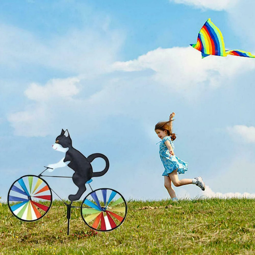 Дзига уличный орнамент игрушка в подарок садовая ветряная мельница пластик 3D DIY