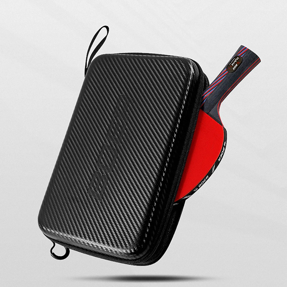

Table Tennis Bat Cover Paddle EVA Bag Ping Pong Cases Zip Pocket Package Wear-Resistant Protective Light Bag 290x195x50mm