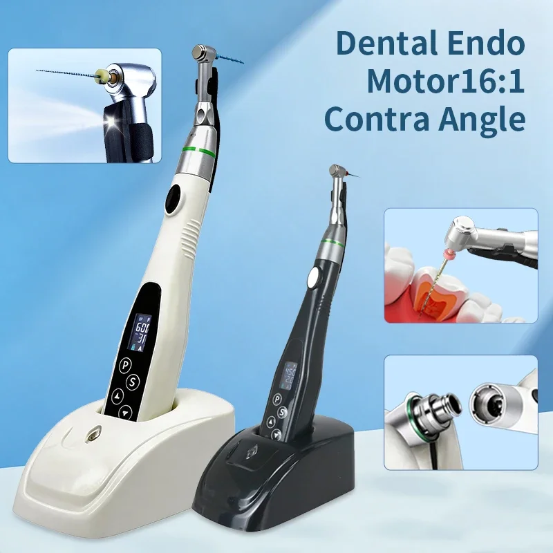 Фото Беспроводной мини-наголовник MyrickoDental LED с редукцией 16:1, низкоскоростной, для эндодонтического лечения, инструменты для корневых каналов №1