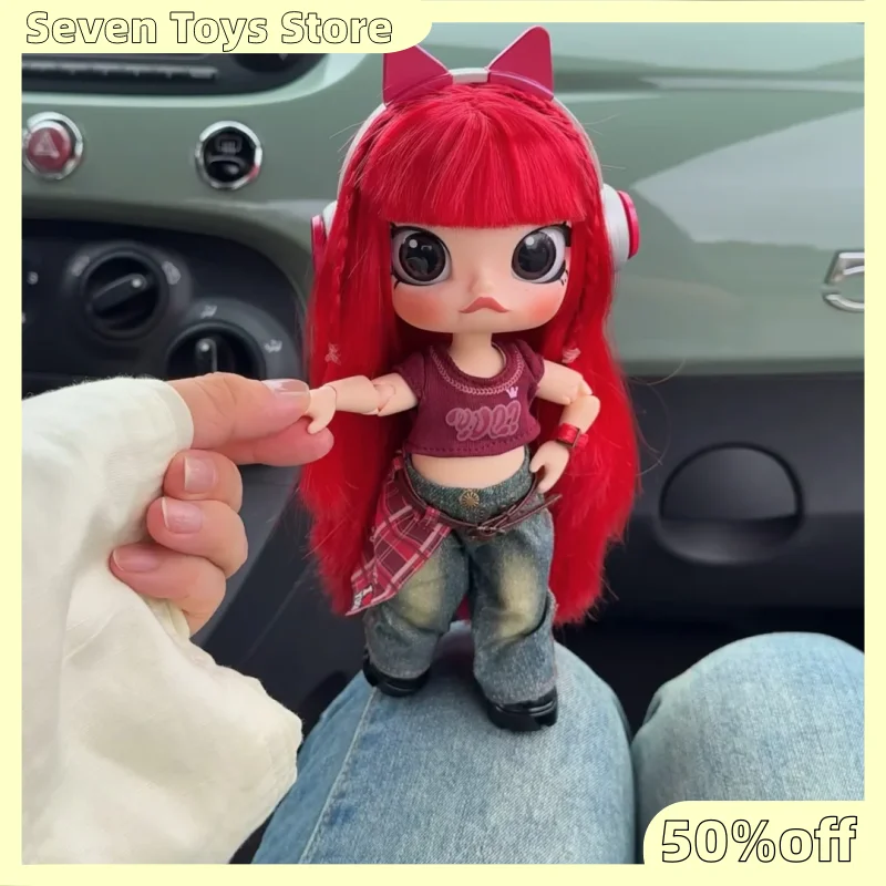 Фото Горячая новинка: Серия фигурок Pop Mart Molly X Yuqi 1/8, совместная коллекция, слепой бокс, оригинальные игрушки, куклы, милые аниме-фигурки, украшения №4