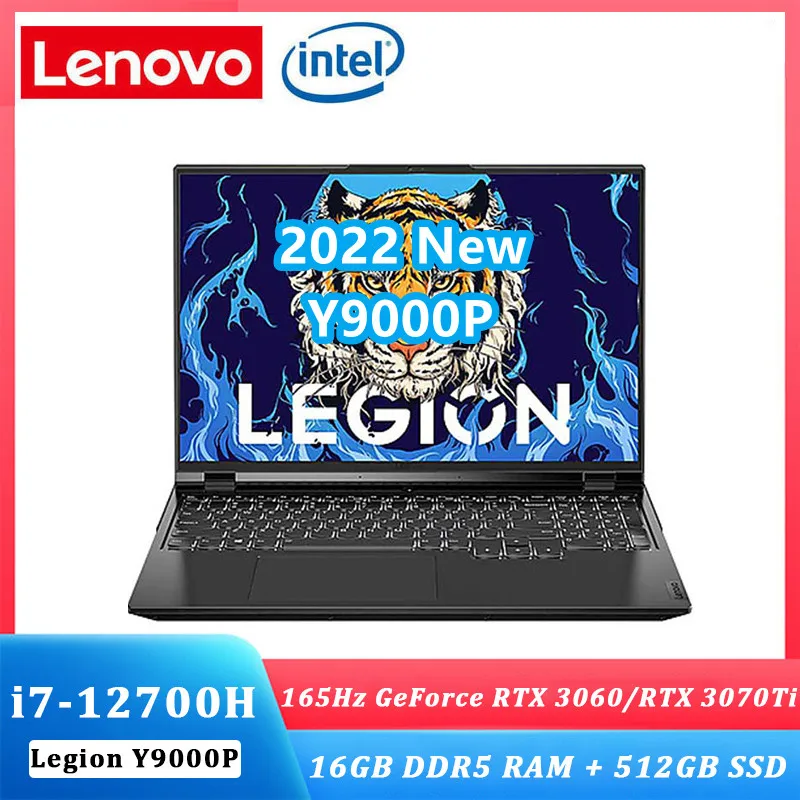 

Lenovo Legion Y9000P 2022 Gaming Laptop 12th Intel i7-12700H 16G 512GB SSD GeForce RTX3070Ti 8G 165Hz 16inch Notebook Windows 11